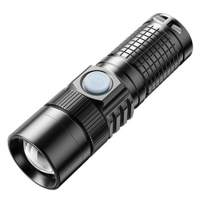 Mini Bright Flashlight Strong Bright USB Rechargeable Mini Flashlights Type-C Fast Charging Work Light Ipx7 Waterproof Led Torch for Camping Hiking Fishing presents