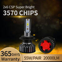 2021Car Led Lights CSP 20000LM 110W H8 H9 H11 LED H7 Canbus H1 H3 9005 9006 880 6000K 8000K Car Auto Headlamp Headlight For Car