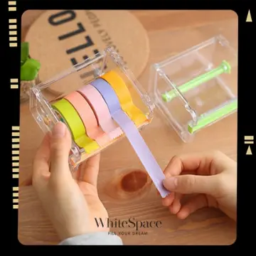 1PC Desktop Tape Dispenser with Storage Organizer for Masking Tape, Washi  Tape and Office Supplies - AliExpress