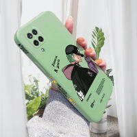 (คลังสินค้าพร้อม) เคสโทรศัพท์เซลล์สำหรับ Samsung Galaxy A12เคสโทรศัพท์5G สำหรับเด็กผู้ชายเด็กผู้หญิงอะนิเมะ Roronoa Zoro เคสขอบด้านข้างเหลวกล้องปกป้องฝาหลัง