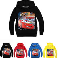 เด็กเสื้อผ้าเด็ก H Oodies รถยนต์ Lightning Mcqueen 95เสื้อผ้าเสื้อกันหนาวหมวกเด็ก H Oodies เสื้อผ้าสำหรับ3-10ปี