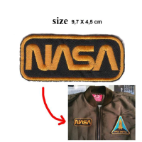 อาร์ม NASA ตีนตุ๊กแก/รีดติด/เย็บติด