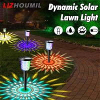 LIZHOUMIL Ip65 Lampu Tenaga Surya Led กลางแจ้ง,โคมไฟสวนกันน้ำสำหรับสนามหลังบ้านสนามหญ้าระเบียงดอกกุหลาบแต่งลานบ้าน