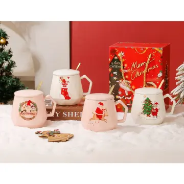 Ceramic Gingerbread Man Mug Christmas Creative Cup Coffee Couple