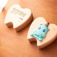 【Ready】? Deciduous teeth souvenir box for boys girls and children tooth changing storage box preservation box baby lanugo hair collection teeth box