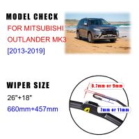 ZZOOI For Mitsubishi Outlander MK3 2013 2014 2015 2016 2017 2018 2019 Front Wiper Blades Brushes Cutter Accessories   U J Hook