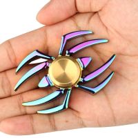 Colorful Metal Finger Spinner Toy Spider EDC Fidget Spinner Hand Spinner ADHD Relieve Anxiety Desk Toys Kids Gift Anti Stress Fidget Spinners  Cubes