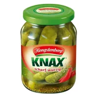 ของเข้าใหม่??แฮงสเท็นเบิร์ก เคนัค แตงกวาดอง ผสมพริก 720 มล. - Hengstenberg Knax Chilli Crunchy Gherkins 720ml