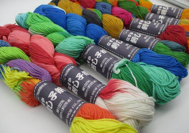 NASKA Japanese SASHIKO Embroidery Thread 15 Colors 145m Lazada PH