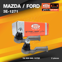 (ประกัน 6 เดือน) ลูกหมากคันชักนอก MAZDA / FORD FAMILIA 1300 ปี 1975-1977 / มาสด้า / ฟอร์ด / 3E-1271 / ยี่ห้อ 333 (1คู่ 2 ตัว) TIE ROD END, OUTER (ซ้าย / ขวา)