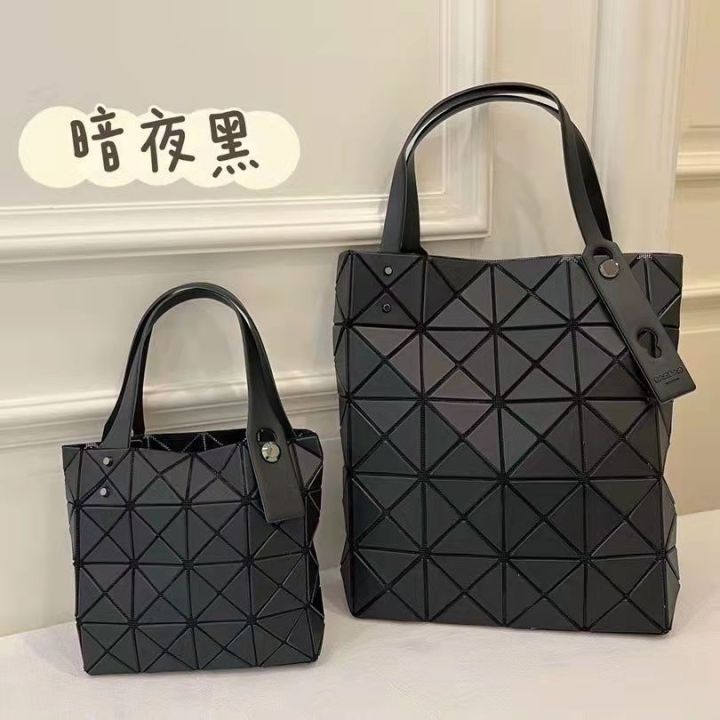 2022-new-issey-miyake-with-the-same-life-bag-six-grid-5-grid-geometric-rhombus-single-shoulder-bag-handbag-large-capacity