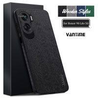 Vantime สําหรับ Honor 90 Lite 5G เคส ลายไม้เนื้อแข็งปลอกกันกระแทกปกหลัง