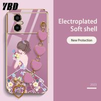 YBD เคสโทรศัพท์ลาย Love สำหรับ Xiaomi Poco M4 5G POCO M5 4G Redmi Note 11R ลายดอกไม้น่ารักรูปเด็กผู้หญิงปลอกซิลิโคนบูติกแบบนุ่มล่าสุดสุดหรู