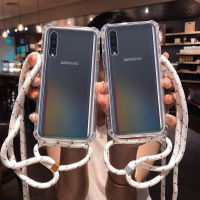 สายคล้องคอสำหรับ Samsung Galaxy A50 A51 A30 A12 A32 A52 A20 A70 A20E A71 A10 A40ฝาครอบสายคล้องคอเชือกสายไฟ