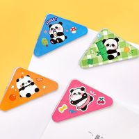 1Pc Creative Cartoon Panda Triangle Clip Book Paper Corner Clip Binder Clip For Desk Shelf Office Desktop Organizer Stationery