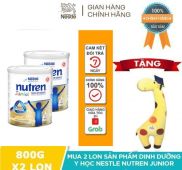 Bộ 2 lon Sản phẩm dinh dưỡng y học 2 lon Nutren Junior cho trẻ từ 1