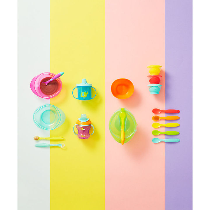อุปกรณ์ทานอาหารเด็กเล็ก-mothercare-soft-silicone-spoons-2-pack-pb853