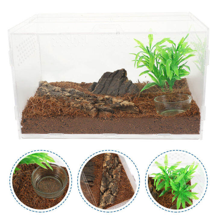 Chaoshihui Spider Transparent Terrarium Leopard Gecko Tank Acrylic ...