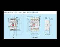 1ชิ้นผ้า NM1LE-125S250S400S630H/2300/3300/125A160A180A200A225A250A เบรกเกอร์วงจรป้องกันการรั่วไหลของ4300A