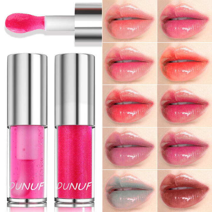 Lip Oil Moisturizing Shine Shimmer Plumping Tint Care Gloss Makeup