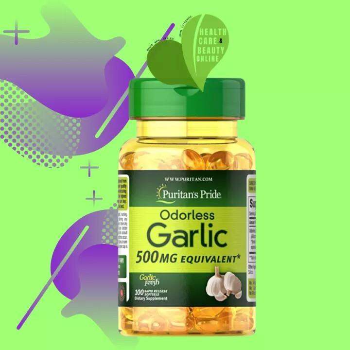 Puritan's Pride Odorless Garlic Extract 1000 mg 100 softgels Lazada PH