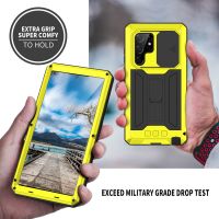 Rugged Armor 360 Full Phone Case for Samsung Galaxy S22 Plus Ultra pro Metal Aluminum Shockproof with Kickstand Cover