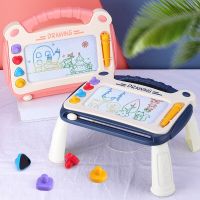 New Children Magnetic Drawing Tablet Desk Sketchpad Toys Color Graffiti Painting Writing Board With Stamps Educational Toys Drawing  Sketching Tablets