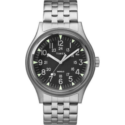 Timex TM-TW2R68400 MK1 Steel นาฬิกาข้อมือผู้ชาย สีเงิน