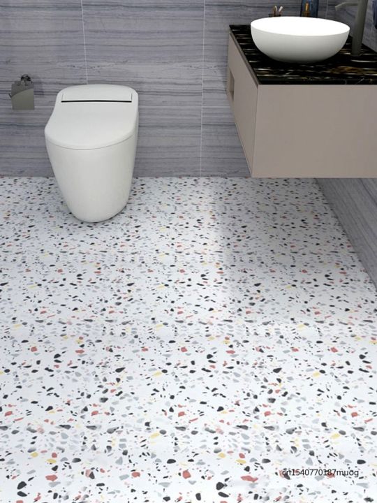 self-adhesive-peelable-floor-mats-kitchen-tile-stickers-thickened-wear-resistant-non-slip-waterproof-shower-decoration-stickers