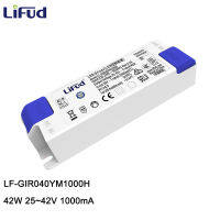 Lifud LED driver 42W 1000mA DC 25-42V 220-240VAC LF-GIR040YM1000H LED แผง downtrack 1A 40W LF-GIR040YS1000H 33-40V