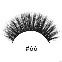 A Pair 3D False Eyelashes Mink Hair Natural Curling Slender