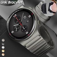 （Bar watchband）สายเชื่อมสุดหรู22มม. สำหรับ Huawei GT 2 3 Pro 46มม. สแตนเลสสตีลสำหรับ S3เกียร์ Samsung สำหรับเครื่องประดับสร้อยข้อมือ Seiko