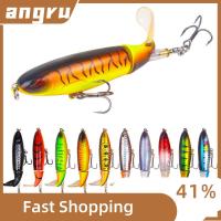 ANGRU4598 1ชิ้น Topwater แบบนิ่มหางหมุนได้สำหรับตกปลาเหยื่อล่อปลาเหยื่อปลอมเหยื่อตกปลา