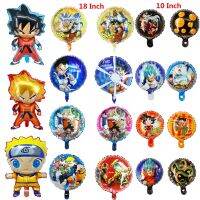 【Fun party】10-50Pcs อะนิเมะ FigureFoil บอลลูนเด็กวันเกิด Party อุปกรณ์ตกแต่ง DragonGoku ฮีเลียม Globos Baby Shower Toy