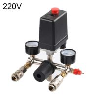 QDLJ-220v/380v Air Compressor Pressure Pump Switch Control Manifold Relief Regulator With Gauge Air Pump Control Valve