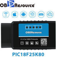 ELM327 WiFi PIC18F25K80 12V OBD2ยานยนต์เครื่องยนต์ Fault Code Reader เครื่องมือสแกนสำหรับ Android V1.5 ELM 327 IOS