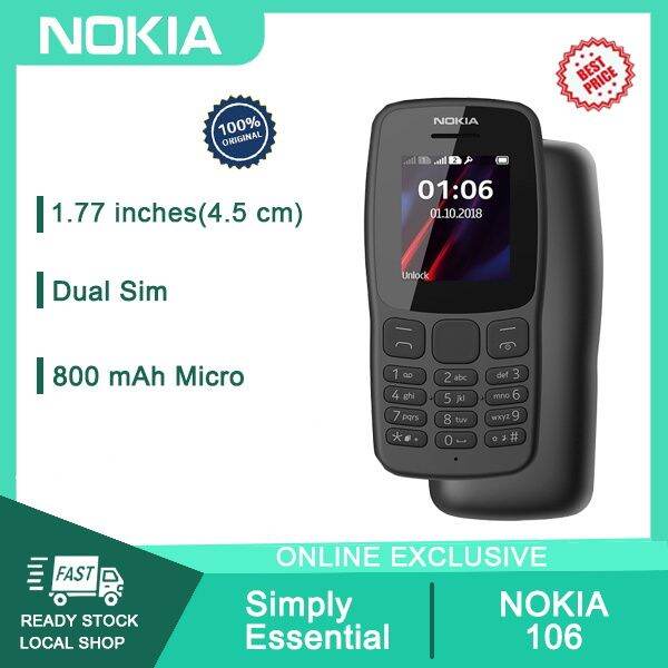 Nokia 106 keypad basic cellphone-Black | Lazada PH