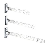 6 /8/10 Holes Folding Stainless Steel Wall Mounted Hanger Hook Wardrobe Cloakroom Fold Hanger Clothes Hangers Storage System