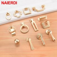 ☜✗☈ NAIERDI Vintage Gold Cabinet Pulls Zinc Alloy European Furniture Handle Kitchen Cupboard Handle Drawer Knobs Hardware