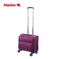 HANKE 16 นิ้ว Unisex Carry-ons กระเป๋าลากกระเป๋าเอกสาร Soft SHELL Mute วงล้อหมุนอะลูมินัมอัลลอย Telescoping Handle 8039