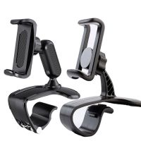 Car Dashboard Mount Phone Holder Stand Clip on Dashboard Rearview Mirror Sun Visor Phone GPS Bracket Rotatable Car Phone Holder Car Mounts