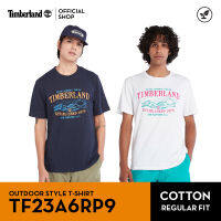 Timberland Mens Outdoor Heritage Front-Graphic Slub T-Shirt เสื้อยืด (TS23A6RP9)