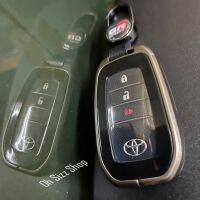 เคสรีโมทรถ Toyota Revo GR  แบบ 2 ชั้น ครอบรีโมททั้งหมด   (Double-Layer Metal  Alloy Key Cover with transparent push button Guard 360) Toyota Key Sets Model  Hilux Revo