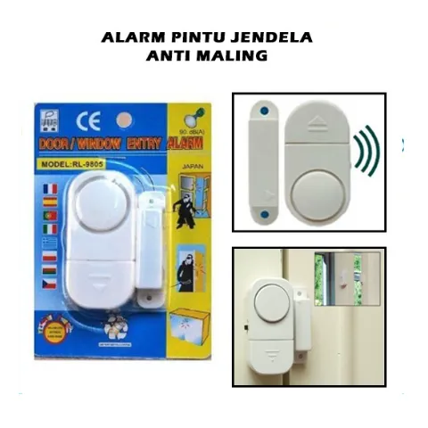 Alarm Anti Maling Bunyi Sensor Pencuri Tempel Pintu Lemari Laci Jendela ...