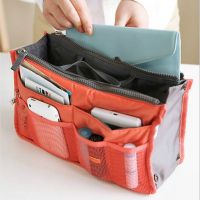 Organizer Insert Bag Women Nylon Travel Insert Organizer Handbag Purse Large liner Lady Makeup Cosmetic Bag Cheap Female Tote