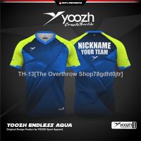 卍❈ PRIA [Children Adults] YOOZH Shirt ENDLESS AQUA YOOZH Shirt BADMINTON T-Shirt Volleyball IMPORT PINGPONG JERSEY ORIGINAL PREMIUM T-Shirt Men Women Boys Girls Kids