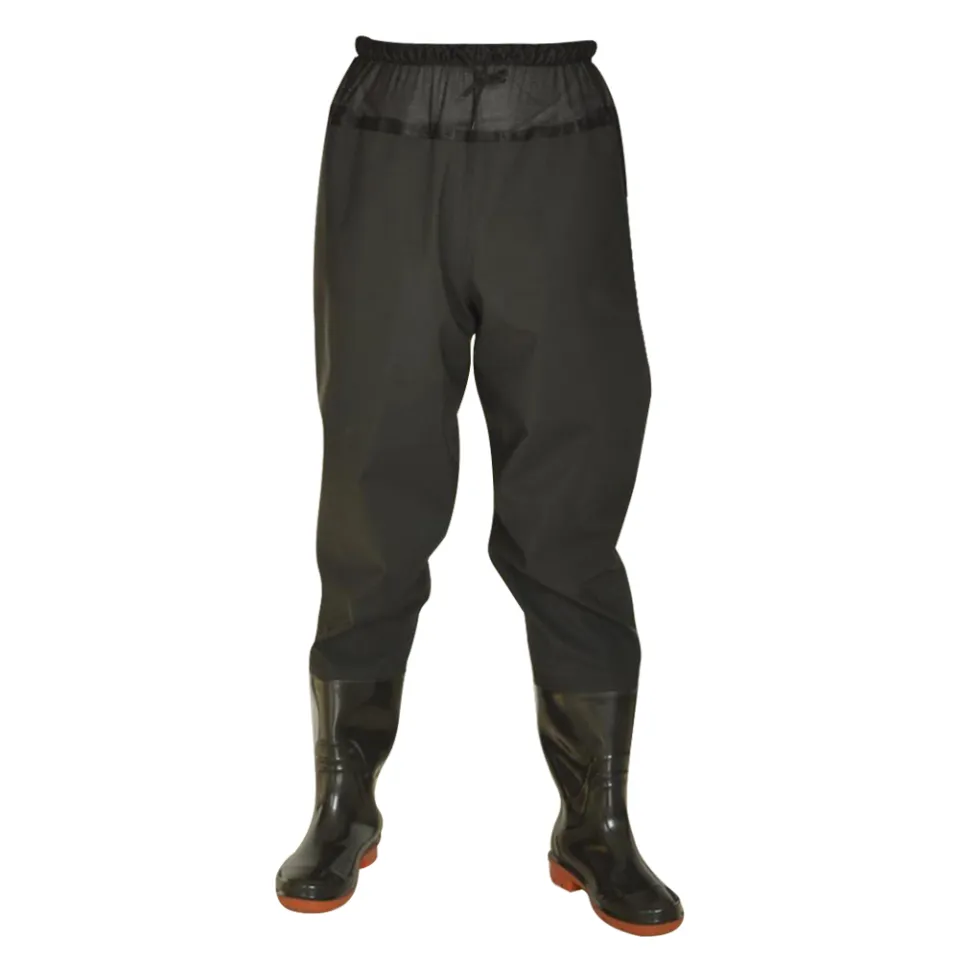 Rubber Waterproof Fishing Wading Pants Waders Boot Overalls Work