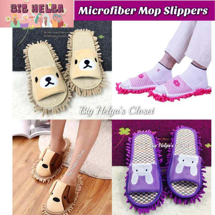 Indoor Slippers Bedroom Slippers Animal Mop Slippers Cleaning Slippers