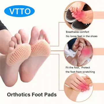 Toe Sleeves 4 PCS- Silicone Gel Sock Pads - Topper Cover Protector Pouch -  Men, Women Big Toe Protection Cushion for Ball of Foot, Metatarsal, Ballet