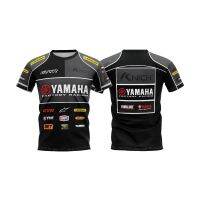 xzx180305    ใหม่ เสื้อพิมพ์ลาย Yamaha Factory Raczing ผ้าแห้งเร็ว ขี่มอเตอร์ไซค์แห้งเร็ว คุณภาพเกรดพรีเมียม ราคาโรงงาน